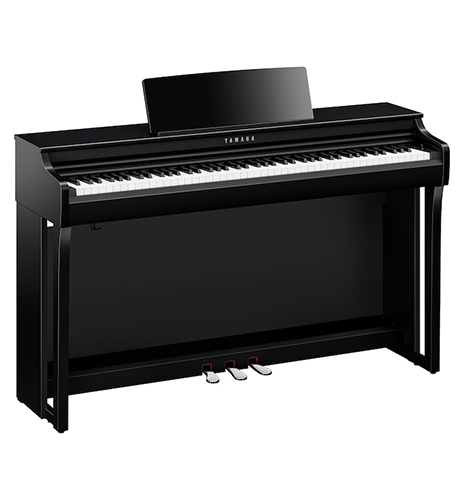 CLP-825 piano in Polished Ebony color