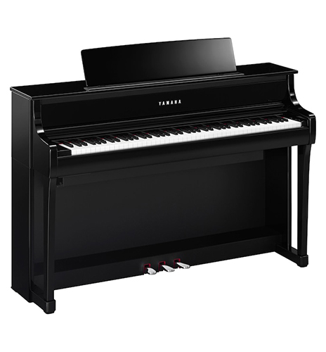 CLP-875 piano in Polished Ebony color