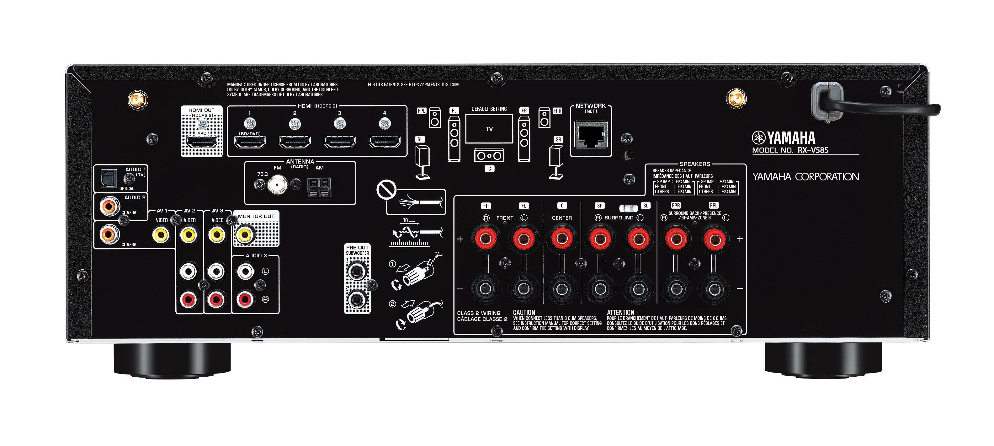 klauw Huiskamer Ingang RX-V585 - Overview - AV Receivers - Audio & Visual - Products - Yamaha USA