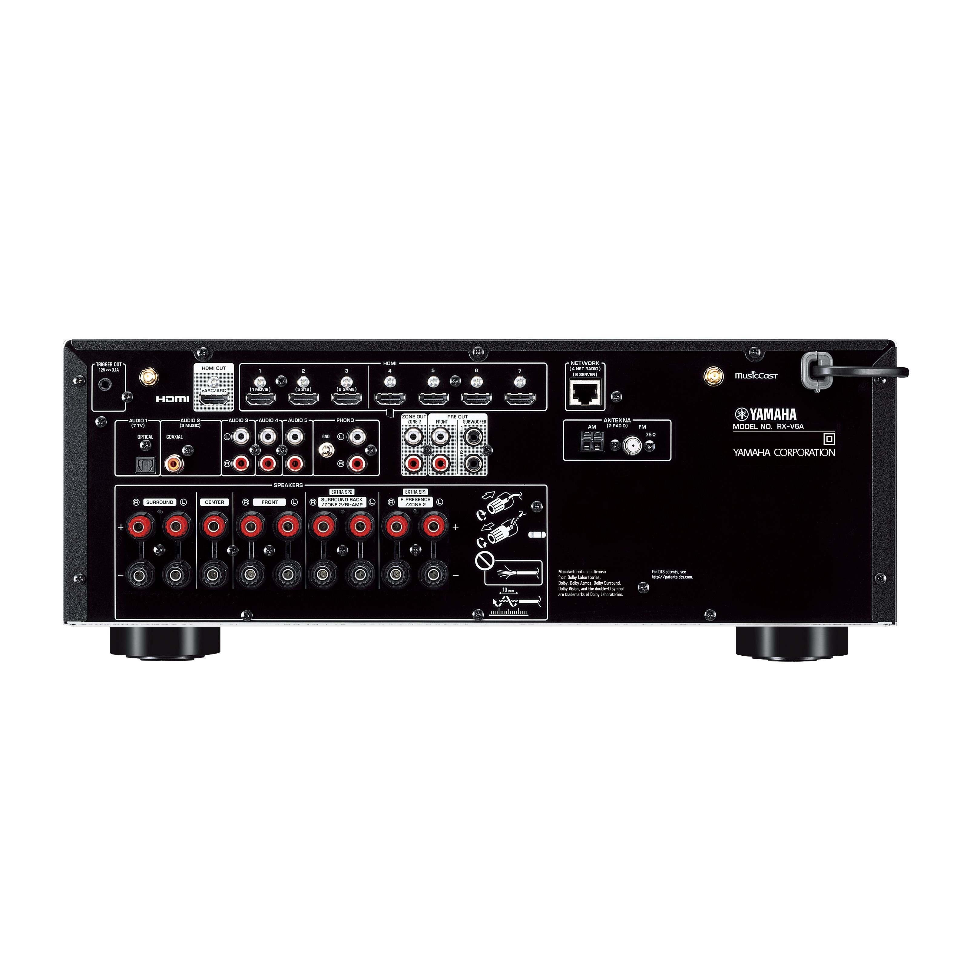 RX-V6A 7.2 USA AV 4K Receiver – 8K / channel Dolby Yamaha