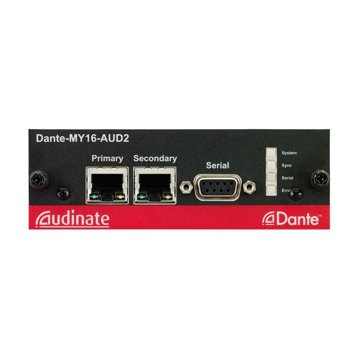 DANTE-MY16-AUD2 - Overview - Audio and Network Interfaces and 