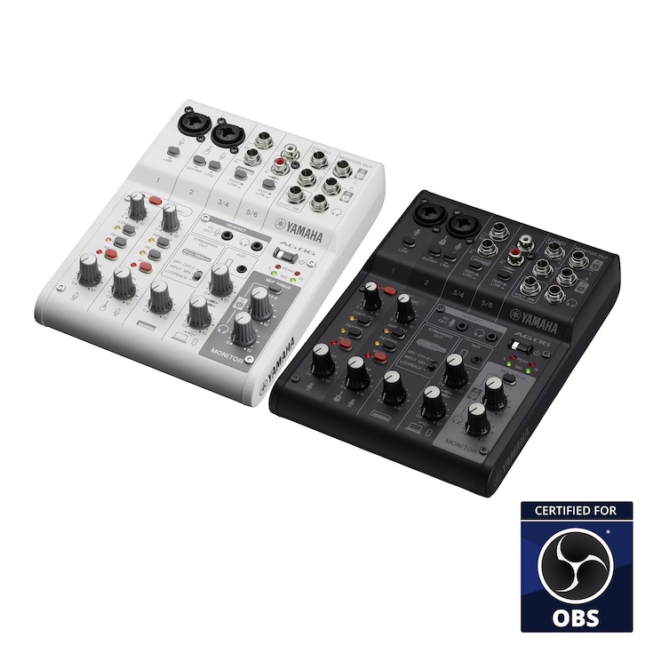 AG06MK2 6-Channel Loopback Audio USB Mixer - Yamaha USA